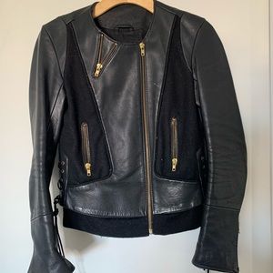 Maje leather biker jacket